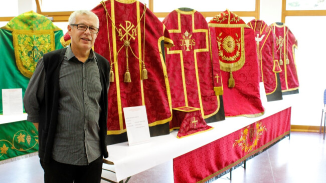 Hans_Schaffarich bei seiner Ausstellung